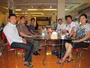 カンボジア国立バッタンバン農業大学長と会食